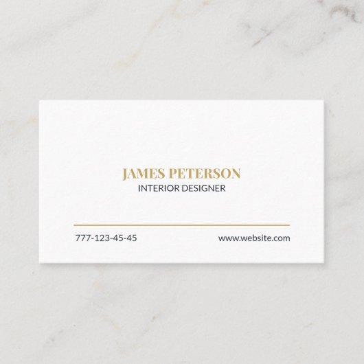 Modern Minimalist Business Card Editable Template 名刺 (正面)
