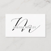 Modern minimalist business card QR Code 名刺 (正面)