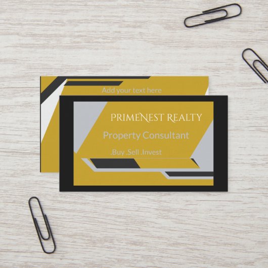 Modern Minimalist Business Card Template | プロフェッショ 名刺 (正面/裏面インサイチュ)