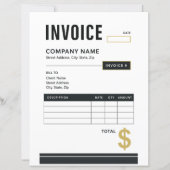 Modern Minimalist Business Invoice (正面)