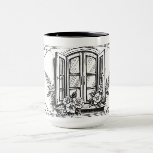 Modern Minimalist Chez Nous Our Home マグカップ (中央)