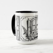 Modern Minimalist Chez Nous Our Home マグカップ (正面左)