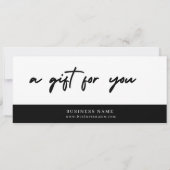 Modern Minimalist Christmas Gift Card (裏面)