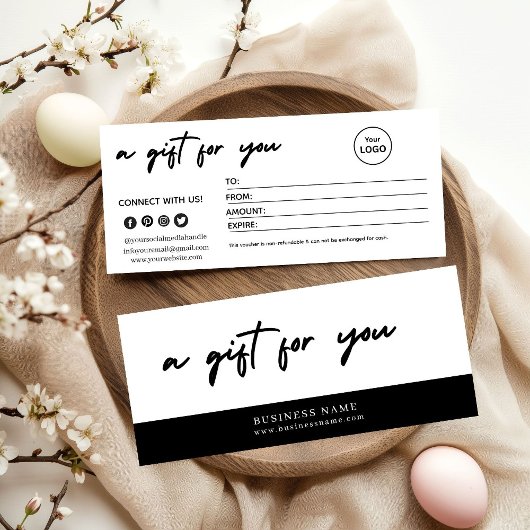 Modern Minimalist Christmas Gift Card