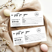 Modern Minimalist Christmas Gift Card