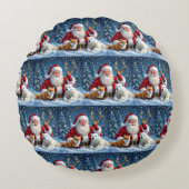 Modern Minimalist Christmas Round Pillow ラウンドクッション (正面)