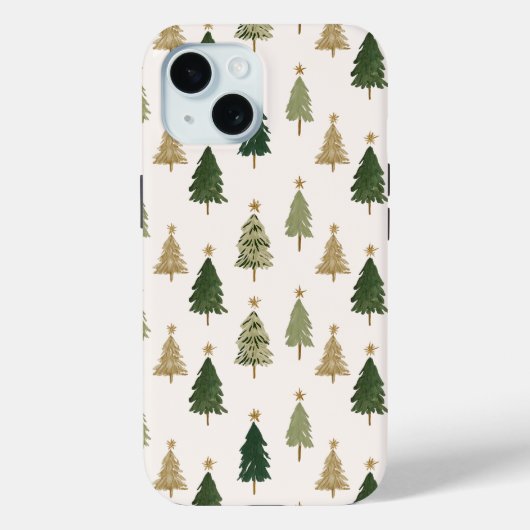 Modern Minimalist Christmas Tree  Case-Mate iPhoneケース (裏面)