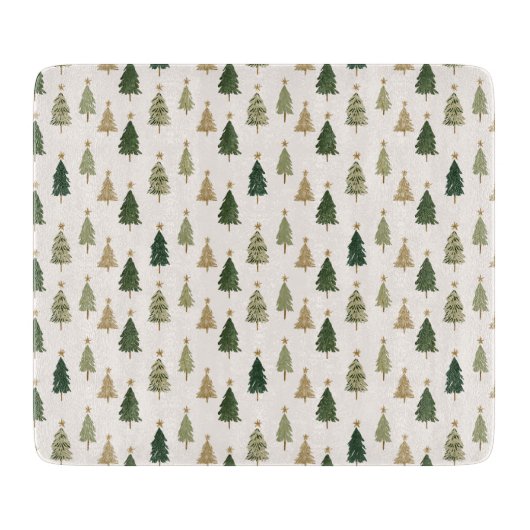 Modern Minimalist Christmas Tree Cutting Board カッティングボード (正面)