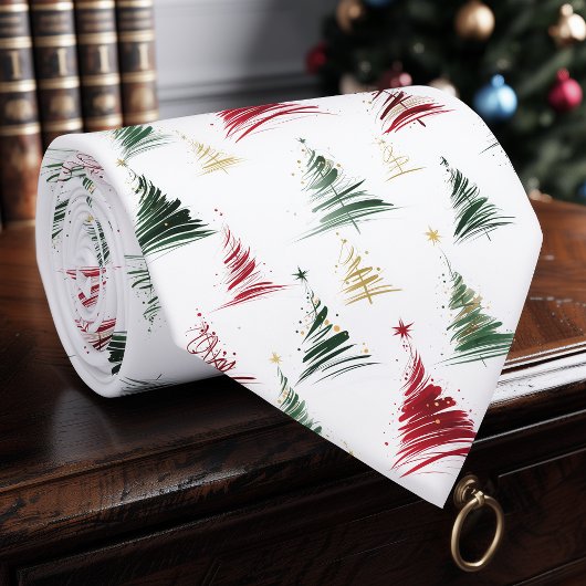 Modern Minimalist Christmas Tree Neck tie ネクタイ