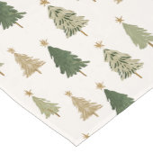 Modern Minimalist Christmas Tree Pattern ミディアムテーブルランナー (コーナー)