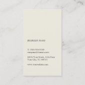 Modern Minimalist Clean Pale Pink Grey Consultant 名刺 (裏面)