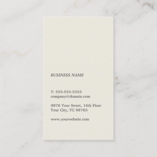 Modern Minimalist Clean Pale Pink Grey Consultant 名刺 (裏面)