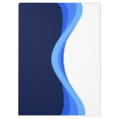 Modern Minimalist Company Blue White Business クリップボード (裏面)