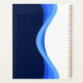 Modern Minimalist Company Blue White Business プランナー手帳 (裏面)