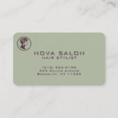 Modern Minimalist Concentric Fine Linework 名刺 (裏面)