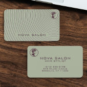 Modern Minimalist Concentric Fine Linework 名刺