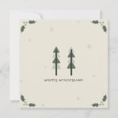 Modern Minimalist Corporate Holiday Card 招待状 (正面)