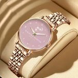 Modern Minimalist Couple Name Custom Engraved 腕時計<br><div class="desc">Minimal Boho Monogram Couple Name Watch – Elegant & Personalized Timepiece Elevate your style with this Minimal Boho Monogram Couple Name Watch, a perfect blend of simplicity and elegance. Featuring a sleek, minimalist design with a personalized touch, this watch is ideal for couples who appreciate boho aesthetics and timeless beauty....</div>