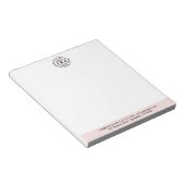 Modern Minimalist Custom Business Logo Branding ノートパッド (アングル)
