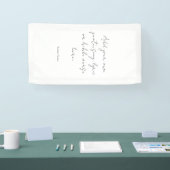 Modern Minimalist Custom Quote Wedding Banner 横断幕 (トレードショー)