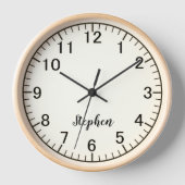 Modern Minimalist Custom Wall Clock 壁時計 (正面)