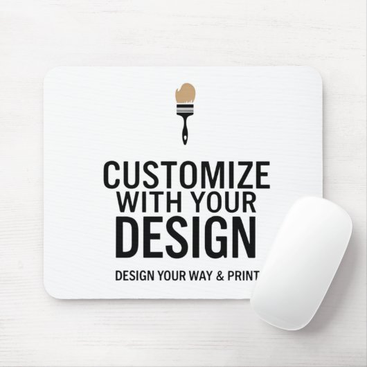 Modern Minimalist Customizable 9.25x7.75" マウスパッド (マウス)