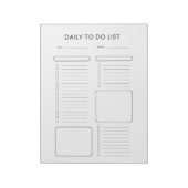 Modern Minimalist Daily To-Do List Notepad ノートパッド (回転)