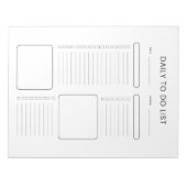Modern Minimalist Daily To-Do List Notepad ノートパッド (正面)