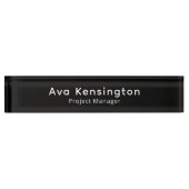 Modern Minimalist Desk Name Plate | Personalized  デスクネームプレート (正面)