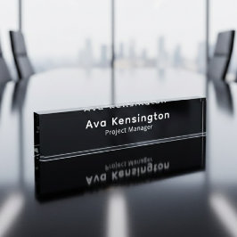 Modern Minimalist Desk Name Plate | Personalized  デスクネームプレート