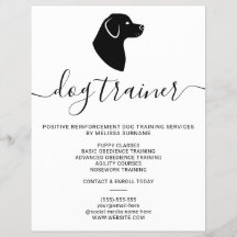 Modern Minimalist Dog Silhouette - Dog Trainer