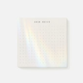 Modern Minimalist Dot Grid Personalized Name ポストイット