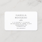 Modern Minimalist Editor 名刺 (裏面)