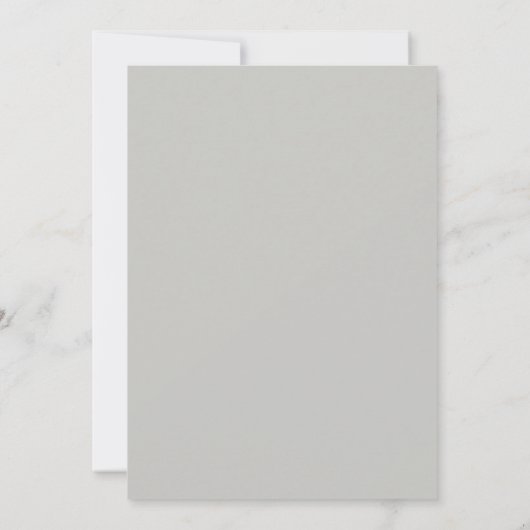 Modern Minimalist Editorial All Caps Light Grey 招待状 (裏面)