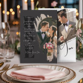 Modern Minimalist Elegant Brush Stroke Thank You 招待状