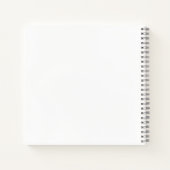Modern Minimalist Elegant Chic Wedding Guest Book ノートブック (裏面)