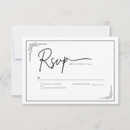 Modern Minimalist Elegant Clean 出欠カード