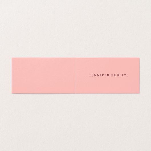 Modern Minimalist Elegant Create Your Own 名刺 (外部フラット)