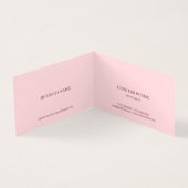 Modern Minimalist Elegant Create Your Own 名刺 (内部)