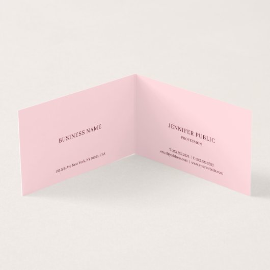 Modern Minimalist Elegant Create Your Own 名刺 (内部)