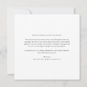 Modern Minimalist Elegant Photo Wedding サンキューカード (裏面)