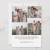 Modern Minimalist Elegant Script Christmas シーズンカード (裏面)