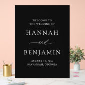 Modern Minimalist Elegant Simple Wedding Welcome アクリルサイン (ウェディング)