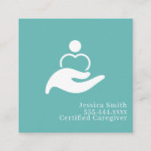 Modern Minimalist Elegant Typography Professional  スクエア名刺 (正面)