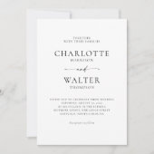 Modern Minimalist Elegant Wedding Invitations セーブザデート (正面)