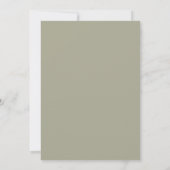Modern Minimalist Elegant Wedding Invitations セーブザデート (裏面)