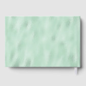 Modern Minimalist Emerald and Gold Wedding  ゲストブック (裏面)