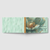 Modern Minimalist Emerald and Gold Wedding  ゲストブック (全面)