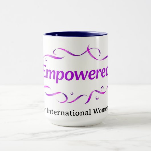 Modern Minimalist Empowered IWD 2026 Custom マグカップ (中央)