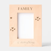 Modern Minimalist Family Is everything レーザー彫刻フレーム (正面)